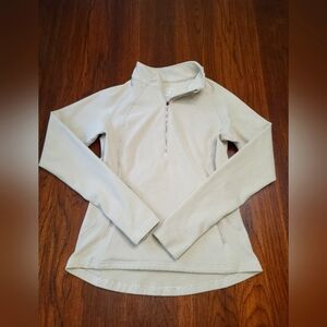 Willit Tan 1/4 Zip Soft Fleece Stretch Pullover Casual Sweater, Women's Small